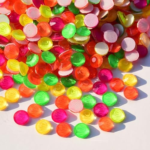 Bulk Flatback Strasssteine, Kristall Hotfix, 1440 stücke Glitter Neon Hot Fix Strass Strass Diamant DIY Nähzubehör Kristalle Diamantes(Rose,SS6s) von DUBTEDHOU