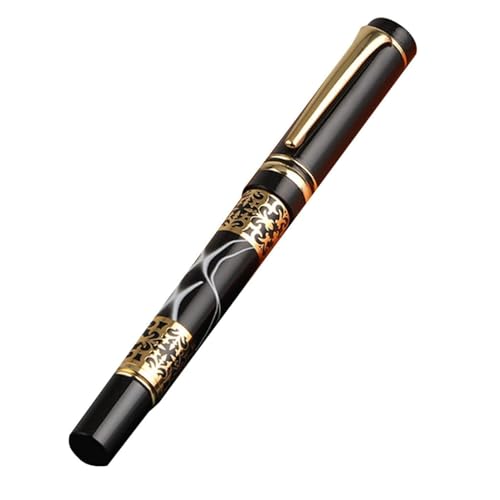 Metall-Kugelschreiber, Jotter-Kugelschreiber, Kugelschreiber Luxus Business Rollerball Stifte 0,5mm Metall Gel Tinte Stifte Acryl Roller Ball Männer Signieren Stift Schreiben Stifte(Gold) von DUBTEDHOU