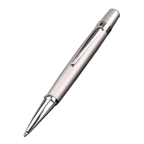 Metall-Kugelschreiber, Jotter-Kugelschreiber, Luxuriöser Metall-Kugelschreiber, 1,0 mm, Schwarz, Business-Tintenroller, fließend schreibend, for Schule und Bürobedarf, Gel-Tintenstifte(Silver) von DUBTEDHOU