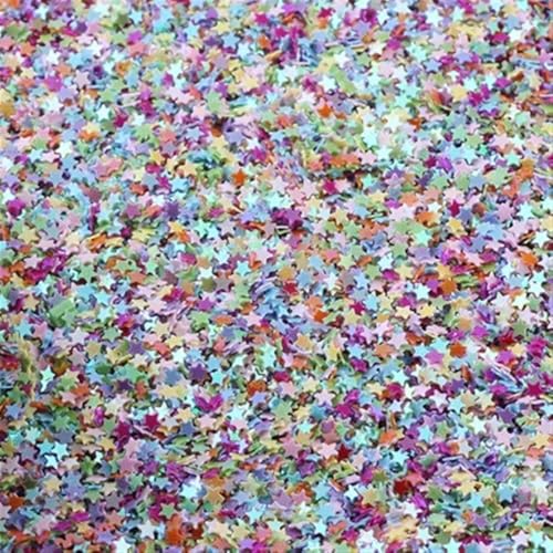 Pailletten zum Nähen,Lose Pailletten, 10000 Teile/los 10g 3mm Pailletten Fünfzackigen Stern Lose Pailletten s Geeignet for Nähen Handwerk DIY Scrapbooking(Ab mix) von DUBTEDHOU