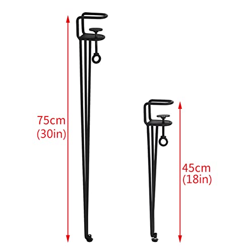 einstellbare Metall-Faltflächen, Eisen-Werkbankfuß, F-förmige Metall-Ess-Schreibtischbeine, Möbelbeine, DIY-Eisen-Bankbein, Tischbeine ohne Stanzen(75cm(30in)) von DUBTEDHOU