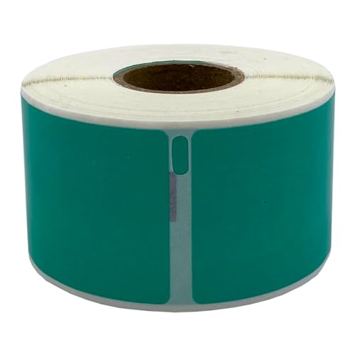 DULA Dymo Compatible Labels - Green - 99012 - S0722400 - Adressetiketten - 1 Rolle - 36 x 89 mm - 260 Etiketten pro Rolle von DULA