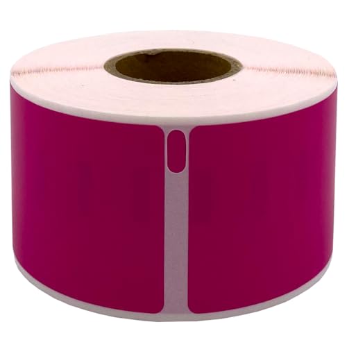 DULA Dymo Compatible Labels - Pink - 99012 - S0722400 - Adressetiketten - 1 Rolle - 36 x 89 mm - 260 Etiketten pro Rolle von DULA