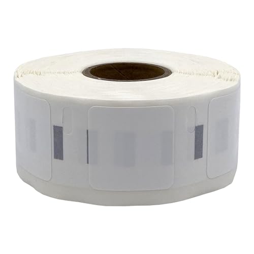 DULA Dymo Compatible Labels - White - 1933083-2112286 - Langlebige quadratische Etiketten - 1 Rolle - 25 x 25 mm - 850 Etiketten pro Rolle von DULA