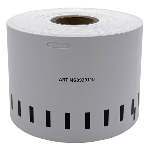 DULA Dymo Compatible Labels - White - S0929110 - Große Namensschilder - Nicht klebend - 1 Rolle - 62 x 106 mm - 250 Etiketten pro Rolle von DULA