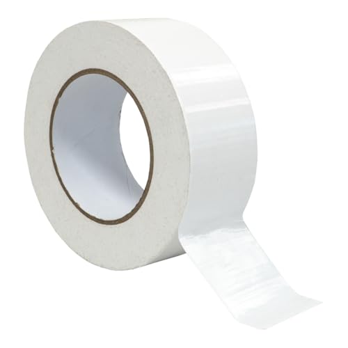 DULA Klebeband – Weiß – 50 mm x 50 m – 1 Rolle Entenband – Reparaturband von DULA