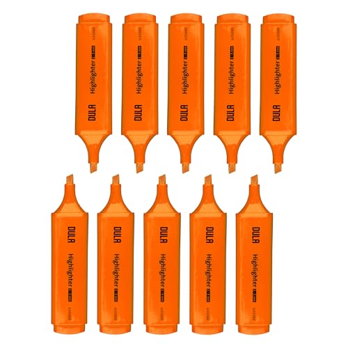 DULA Textmarker orange – Textmarker – Fluo-Marker – Hervorheben – 10 Stück von DULA