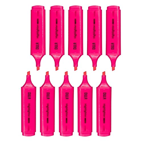 DULA Textmarker rosa – Textmarker – Fluo-Marker – Hervorheben – 10 Stück von DULA