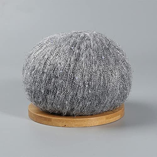 DUNGS 10 Stück Mohair Pailletten Garn Hautfreundlich Häkeln Strickperlen Dünner Faden Wolle Frühling Sommer Pullover Schal Liefert Garne von DUNGS