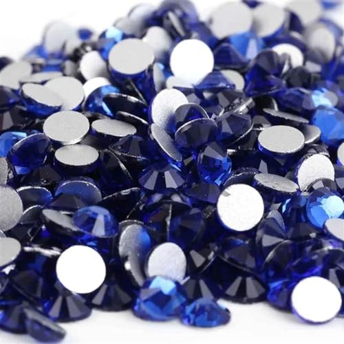 DUNSBY Hotfix Strasssteine 3D-Nagelkunst-Strasssteine ​​aus Glas, Kristall, Nicht HotFix-Nagelkunstdekorationen(Sapphire,Mix Sizes 1440pcs) von DUNSBY