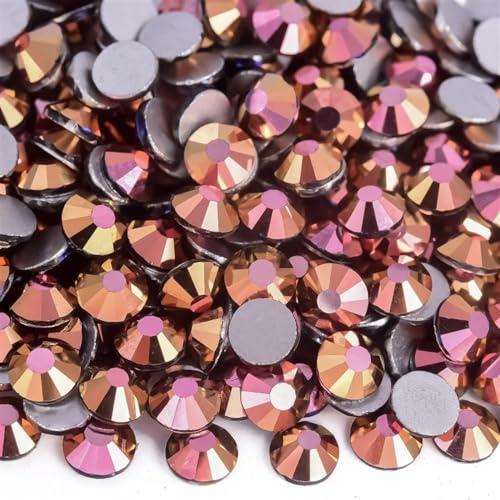 DUNSBY Hotfix Strasssteine Kristall Nicht Hotfix Strasssteine ​​Strass Nägel Diamant Kristalle for Vestidos Nail Charms Nail Art Kleid(Magic Gold,SS16-1440pcs) von DUNSBY