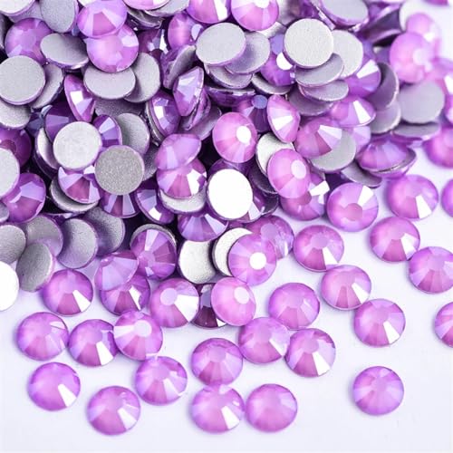 DUNSBY Hotfix Strasssteine Nicht Hotfix Strass Glitzer Strasssteine ​​Kristall Strass Diamant Nagel Charms Nail Art Dekorationen(Purple Mocha,SS30-288pcs) von DUNSBY