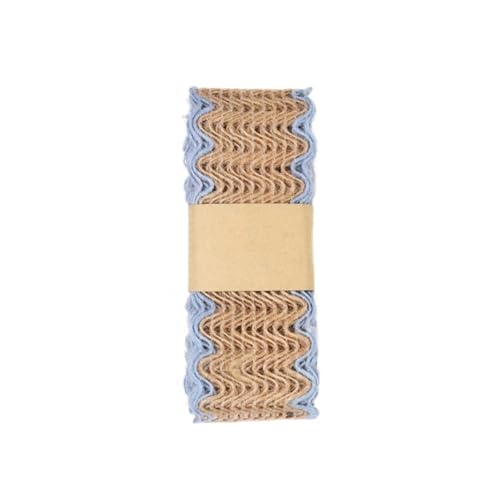 DUNSBY Juteband Breit 12 m Hanf-Webband, Hochzeitsgeschenk, Jute-Sackleinenbänder, DIY-Bastelmaterial, Festival-Zubehör, Dekoration(M(4cmx2m)) von DUNSBY