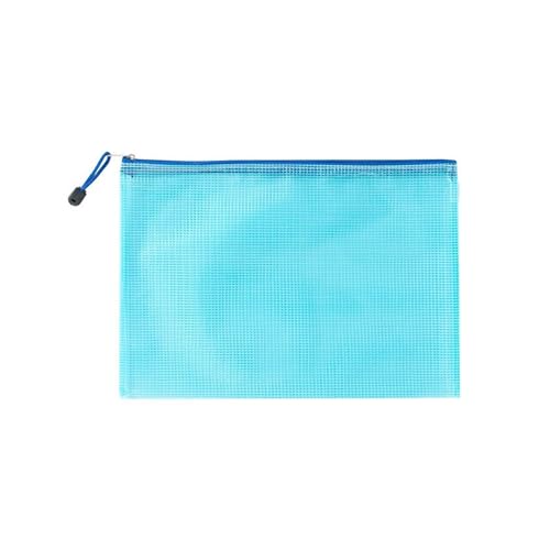 Dokumententasche Mesh-Reißverschlusstasche, wasserdichte Kunststoff-Dokumententasche, vielseitig einsetzbar, for Reisen, Aufbewahrung, Bürogeräte, Zuhause, Organisieren von Taschen(Blue,Bill(10.5CMX23 von DUNSBY