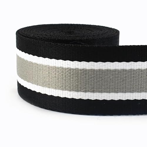 Gurtband 5 Meter 38 mm Jacquard-Gurtband for Taschengurt, ethnisches Band, Gepäck, Dekor, Nähen, Schrägband, DIY-Gürtel, Schuhe, Zubehör(RD053-06) von DUNSBY