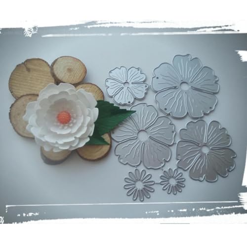 Kartenherstellungswerkzeuge, Stanzformen für Kartenherstellung, 11,4 x 13,4 cm, schöne Blumen, Metall-Stanzformen für Scrapbooking, Prägung, Handwerk von DUOLAIYUNSO