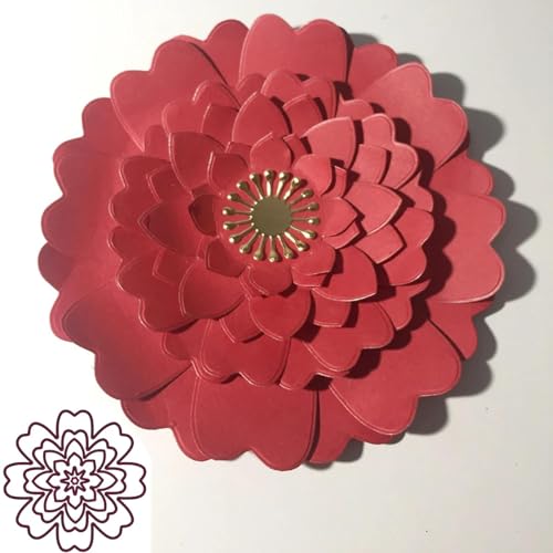 Kartenherstellungswerkzeuge, Stanzformen für Kartenherstellung, 12 x 12 cm, Blumenrahmen, Metall-Stanzformen für Scrapbooking, Prägung, Kartenherstellung von DUOLAIYUNSO