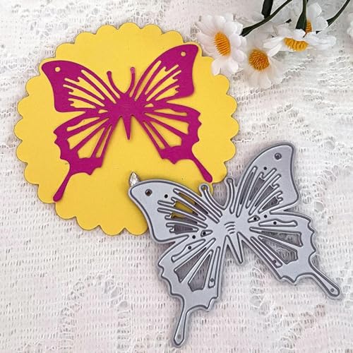 Metall-Stanzformen für Kartenherstellung, Schmetterling, Libelle, Metall-Stanzschablone für Scrapbooking, Alben, Papierbasteln, 6,3 x 5,7 cm von DUOLAIYUNSO