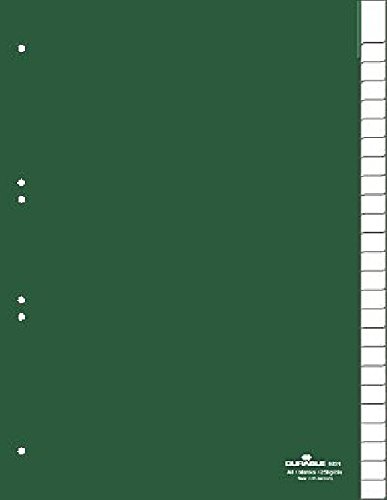 DURABLE Register 25tlg/6224-05, grün, 25-teilig, A4hoch von DURABLE