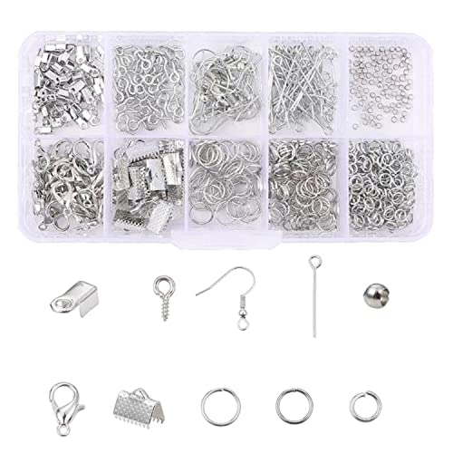 Schmuckherstellung Kit,710 Pcs Ohrringherstellung Zubehör Kit Schmuckherstellung Schmuck Selber Machen Set Schmuck Reparatur mit Jewelry Ergebnisse Kit für Ohrringe Armband Halskette DIY Anfänger von DUjuanhong