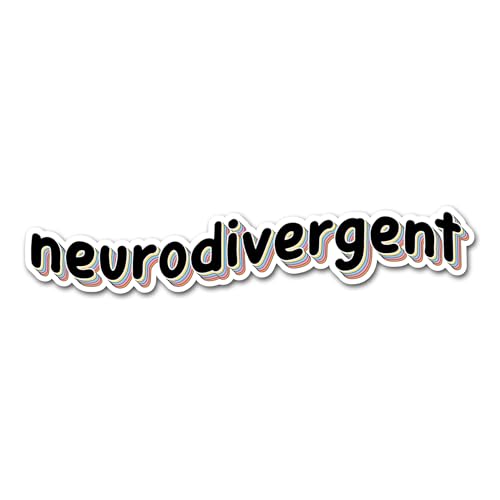 2 x 15 cm Neurodivergente Vinyl-Aufkleber – Neurodiversität Bewusstsein Versteckte Behinderung Mobilität Autismus Fahrzeug Aufkleber #82431 von DV DESIGN