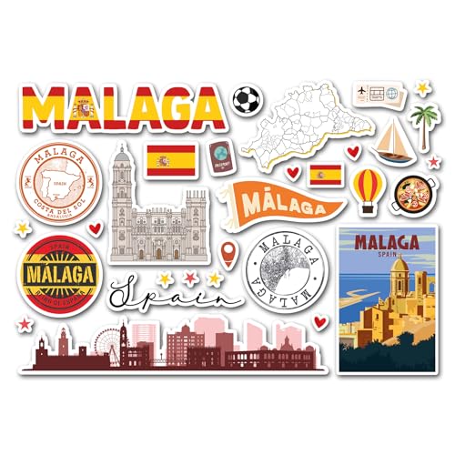 Malaga Malaga Vinyl-Aufkleber, A5, Motiv: Malaga, Spanien, Stadtkarte, Stempel, Skyline, Flagge, Reisen, Urlaub, Scrapbook, ästhetisch, #83000 Malaga Malaga Vinyl-Aufkleber, A5, Motiv: Malaga, Spanien, Stadtkarte, Stempel, Skyline, Flagge, Reisen, Urlaub, Scrapbook, ästhetisch, #83000 von DV DESIGN