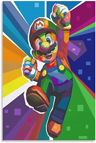 5D Diamond Painting Kits für Erwachsene DIY Super Mario Diamond Art Full Drill Kreuzstich Kit für Anfänger mit Muster Wanddekoration 30,5 x 40,6 cm von DVBQQWE