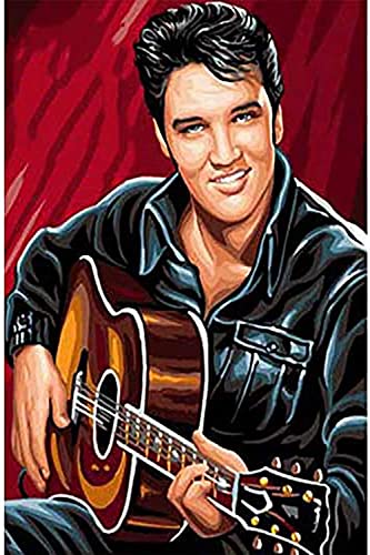 DVBQQWE 5D Elvis Diamond Painting Kits for Aduts, Diamond Art for Kids, Full Drill Cross Stitch Kits for Anfänger, Wall Art 30,5 x 40,6 cm von DVBQQWE