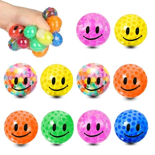 10 Stück Anti Stress Spielzeug Set Anti Stress Spielzeug Bälle Squeeze Ball Stressbälle zum Entspannen Antistressbälle für Kinder Erwachsene Mitgebsel von DVSWDMA