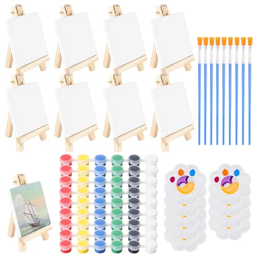 DWDHYEAN 45 teiliges Mini Staffelei mit Leinwand Set staffelei-Bilderrahmen-Set,staffeleien Dreieck Holz Dekoration DIY Mini-Staffelei malen zubehör für Einsteiger & Hobbymaler DWDHYEAN 45 teiliges Mini Staffelei mit Leinwand Set staffelei-Bilderrahmen-Set,staffeleien Dreieck Holz Dekoration DIY Mini-Staffelei malen zubehör für Einsteiger & Hobbymaler von DWDHYEAN