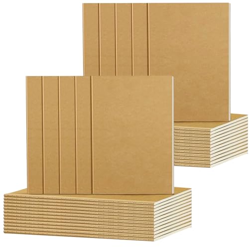 DWIYITTN Klein Notizbuch, 24 Stück Liniert Taschen Notizblock Notizbücher, Journal Notizblöcke Schulhefte fürs Kinder Studenten Büro College, 36 Seiten, 8,9 x 12,7 cm, Braun von DWIYITTN