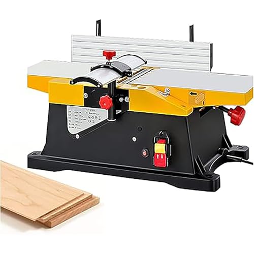 1800-W-Hobel, elektrischer multifunktionaler Desktop-Holzbearbeitungshobel, 6-Zoll-Holzhobel 12000 U/min, for Holzschneiden von DWSSX