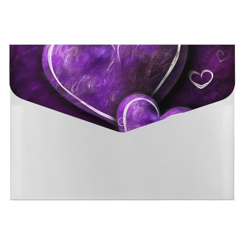 Aktenordner mit violetten Herzen, strapazierfähig, mit 6 Fächern, Ordner für Aktenschrank, Büro, Lebenslauf-Portfolio Aktenordner mit violetten Herzen, strapazierfähig, mit 6 Fächern, Ordner für Aktenschrank, Büro, Lebenslauf-Portfolio von DWTJKMS
