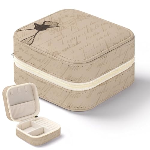 DWTJKMS Old Fashioned Mail Travel Jewelry Case, Mini Jewelry Holder Organizer Box, Multifunktionale Schmuckschatulle für Ringe, Ohrringe, Halsketten, Armreifen, Geschenke für Frauen DWTJKMS Old Fashioned Mail Travel Jewelry Case, Mini Jewelry Holder Organizer Box, Multifunktionale Schmuckschatulle für Ringe, Ohrringe, Halsketten, Armreifen, Geschenke für Frauen von DWTJKMS