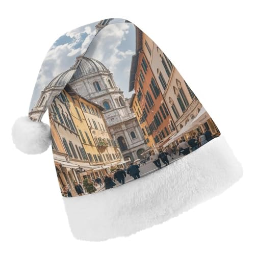 DWTJKMS Weihnachtsmütze, Weihnachtsfeier, Geschenk, Hüte, Weihnachten, Urlaub, Uni, italienische Architektur, Weihnachtsmütze, Partyhut von DWTJKMS