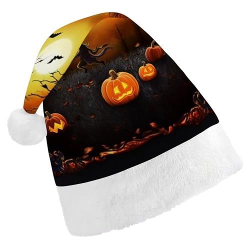 DWVSFJM Weihnachtsmütze für Halloween, Party, weich, für Erwachsene, waschbar, Uni, stilvolle Urlaubskappe von DWVSFJM