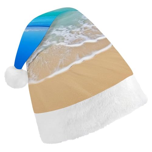 DWVSFJM Weihnachtsmütze für den Strand und Meer, weich, waschbar, Uni, stilvolle Urlaubsmütze von DWVSFJM