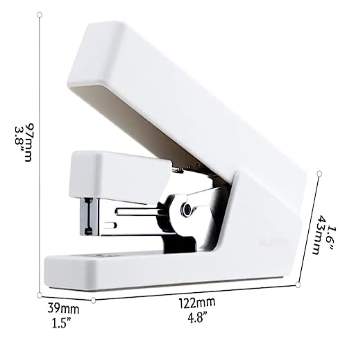 heftgerät klein Kommerzielle Desktop-Schreibtischhefter mit Heftern, tragbarer Hefter for Büro, Klassenzimmer, Desktop-Hefter, tragbar klammermaschine(Black) von DWZXL