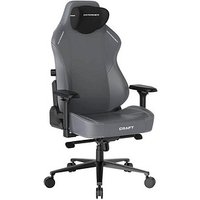 DXRacer Gaming Stuhl Craft Serie, Größe L, GC/LCF23LTA/G Kunstleder grau, Gestell schwarz von DXRacer