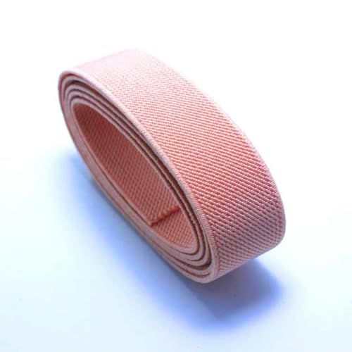 DXZXDJIU Sewing Elastic Tape,Elastisches Band, 3 cm lockeres, enges/Dickes Doppel-Twill-Gummiband, 3 cm elastisches Seil/Flacher elastischer Gürtel, Taillengummiband(Pink) von DXZXDJIU