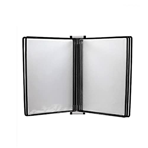 Flipchart-Halter, an der Wand montierter Aktenordner, magnetischer Aktenordner, an der Wand montierter Präsentationsordner, Bücherregal, Präsentationsständer for Büro und Zuhause(Black) von DXZXDJIU