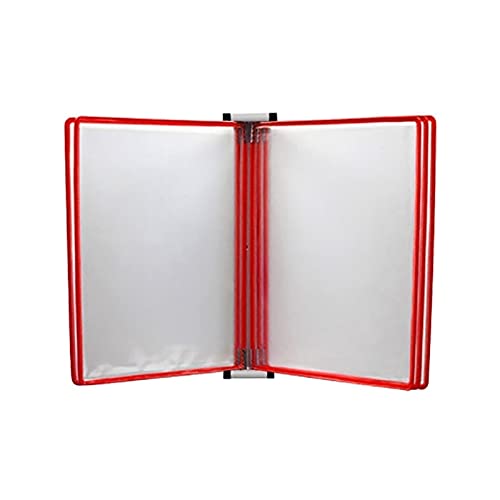 Flipchart-Halter, an der Wand montierter Aktenordner, magnetischer Aktenordner, an der Wand montierter Präsentationsordner, Bücherregal, Präsentationsständer for Büro und Zuhause(Red) von DXZXDJIU