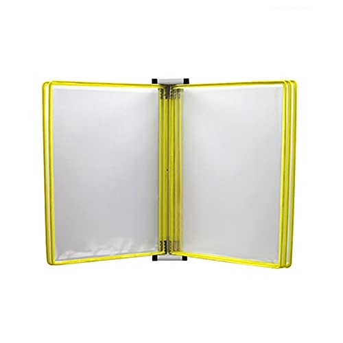 Flipchart-Halter, an der Wand montierter Aktenordner, magnetischer Aktenordner, an der Wand montierter Präsentationsordner, Bücherregal, Präsentationsständer for Büro und Zuhause(Yellow) von DXZXDJIU