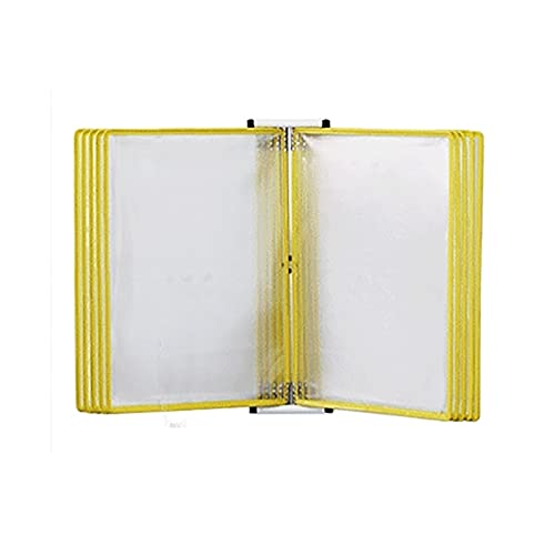 Flipchartständer, Ordnerständer, Bücherregal-Präsentationsständer, Magnetischer Ordner, An der Wand montierte Präsentationsordner, Geeignet for Büro Und Zuhause(Yellow) von DXZXDJIU