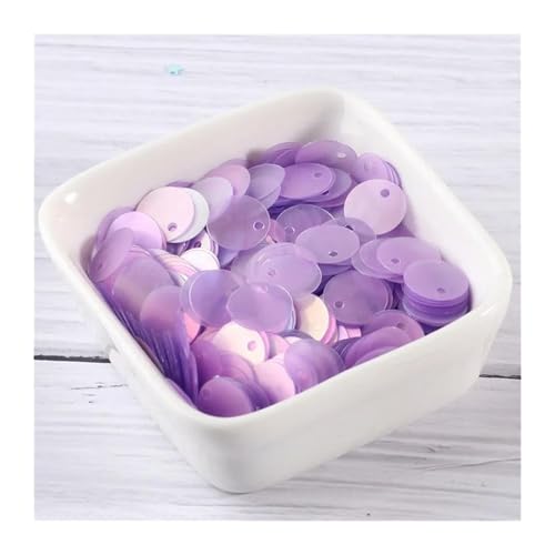 Große Pailletten, Pailletten, Eo-Friendly 250 Stück/Lot, 10 mm, mattes PET, lose Pailletten, flache Artesanatos-Ergebnisse, Nähen, Hochzeit, Basteln, Kleidungsstück(Matt AB Purple) von DXZXDJIU