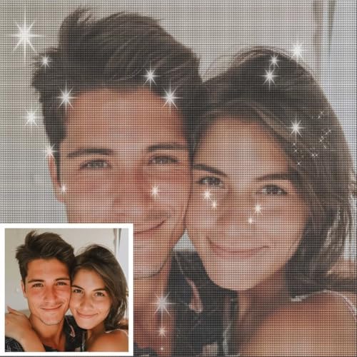 Diamond Painting Eigenes Foto, DIY Diamond Painting Personalisiert Selbst Gestalten, Diamant Painting Personalisiert Eigenes Foto Custom Benutzerdefinierte Design Full Bilder Home Decor 30x30cm H-111 von DXomhl