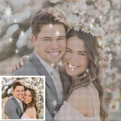 Diamond Painting Eigenes Foto, DIY Diamond Painting Personalisiert Selbst Gestalten, Diamant Painting Personalisiert Eigenes Foto Custom Benutzerdefinierte Design Full Bilder Home Decor 30x40cm H-109 von DXomhl