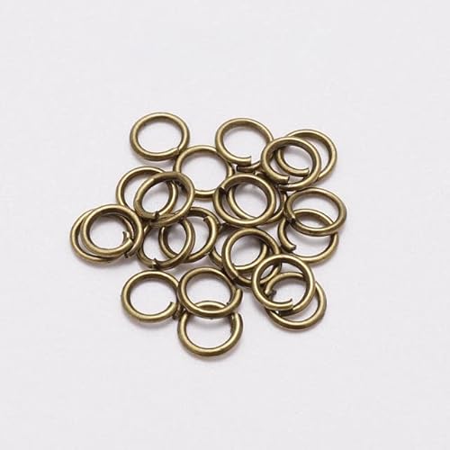 DYETEE 50-200 Teile/los 3-20mm Offene Biegeringe Einzelne Schleifen Gold Farbe Split Ringe Anschlüsse Für Schmuck Machen liefert DIY Zubehör von DYETEE