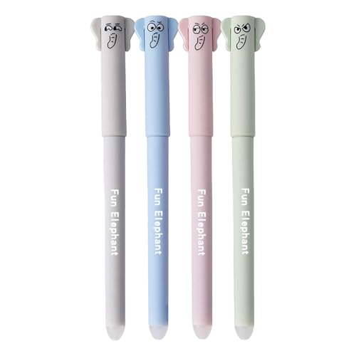 Radierbarer Stift mit Cartoon-Tiermotiv, Neutralstift, 0,5 m, Cartoon-Motiv, hitzebeständig, leicht löschbar, bei hohen Temperaturen verlöschbarer Stift (1,5 ml) Fliegende (Sky Blue, One Size) von DYKeWei