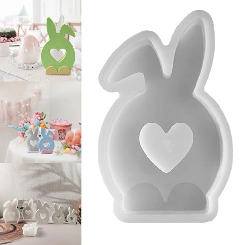 Silikonformen Gießformen Ostern, Silikonform Ostern Hase Silikon Gießform Ostern Silikonform Osterei Gipsformen zum Gießen Osternhase Epoxidharz Silikon Ostern für Handwerk Formen Giessformen (F) von DYKeWei